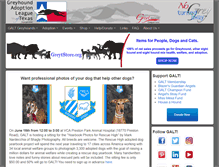 Tablet Screenshot of greyhoundadoptiontx.org